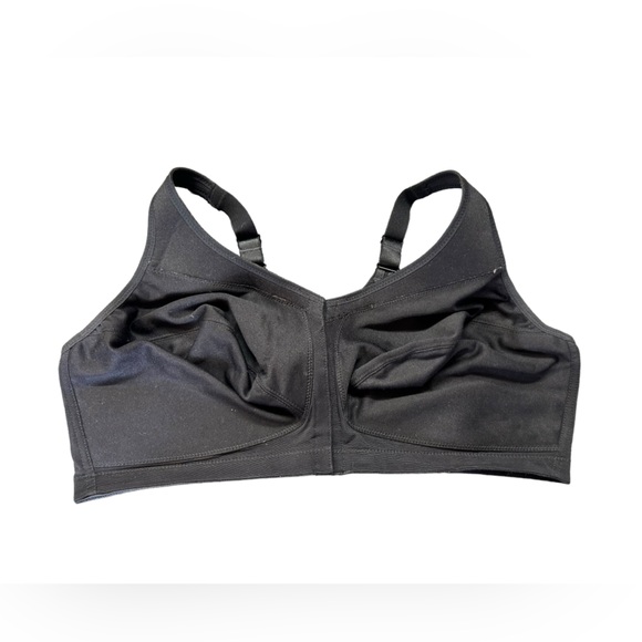 GLAMORISE womens full figure full bust 44F wirefree front closure racerback bra - Picture 4 of 5